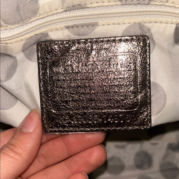Coach Julia Metallic Bronze Shoulder Bag - Picture 10 of 10